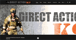 Desktop Screenshot of directactionk9.com