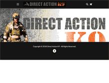 Tablet Screenshot of directactionk9.com